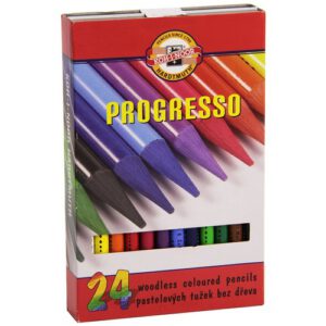 Набір кольорових грифелів "Progresso" Koh-i-Noor  в пластик.-картонной кор. 24кол