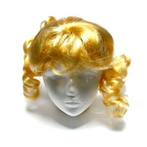 Парик для куклы из искусственных волос (голова d6,5-9см) ЗОЛОТИСТО-РУСЫЙ