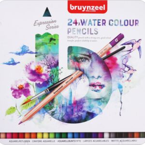*Набір акв.олівців "Expression" Bruynzeel у метал.кор 24кол.
