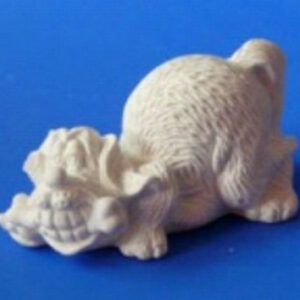 СОБАКА З КІСТКОЮ фігурка для декору (гіпс) 3,5х6,5х4см