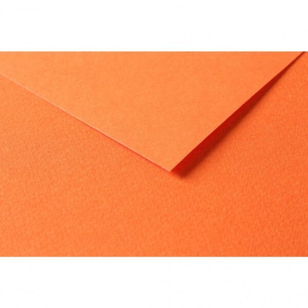 RR Папір д/пастелі 160гр др.зерно 100%цел. Tulipe Clairefontaine 50х65см ОРАНЖЕВИЙ СВІТЛИЙ