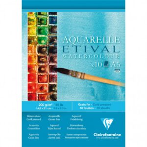 Склейка д/акварелі 200г др.зерно цел.Etival Clairefontaine 10арк.А5