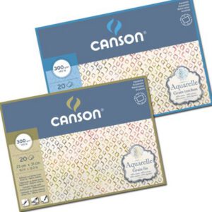 *Склейка д/акв. 300гр Fin бавов.+цел.Canson 20арк.36х50см НАТУРАЛЬНО БІЛИЙ