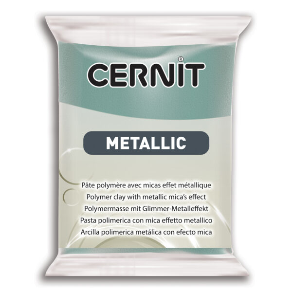 Полімерний моделін "CERNIT-METALLIC" 56гр ЗОЛОТО БІРЮЗОВЕ