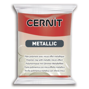 Полімерний моделін "CERNIT-METALLIC" 56гр ЧЕРВОНИЙ