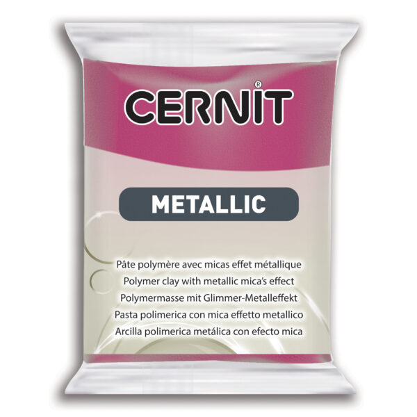 Полімерний моделін "CERNIT-METALLIC" 56гр МАДЖЕНТА