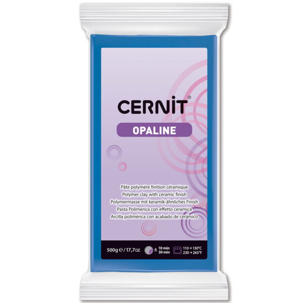 Полімерний моделін "CERNIT-OPALINE" 500гр СИНІЙ ПЕРМАНЕНТНИЙ