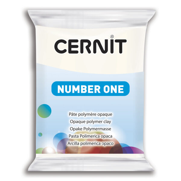 Полімерний моделін "CERNIT NUMBER ONE" 56гр|БІЛИЙ УКРИВИСТИЙ