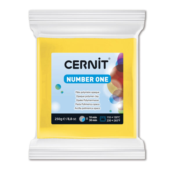 Полімерний моделін "CERNIT NUMBER ONE" 250гр ЖОВТИЙ