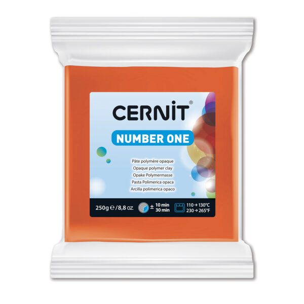 Полімерний моделін "CERNIT NUMBER ONE" 250гр ОРАНЖЕВИЙ