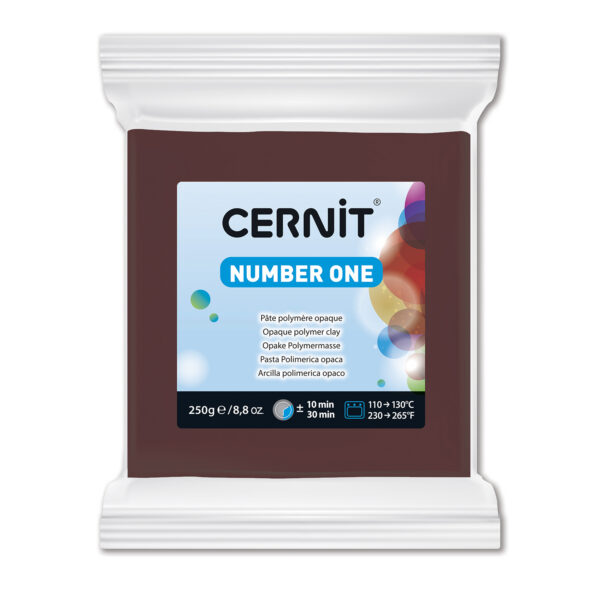 Полімерний моделін "CERNIT NUMBER ONE" 250гр КОРИЧНЕВИЙ