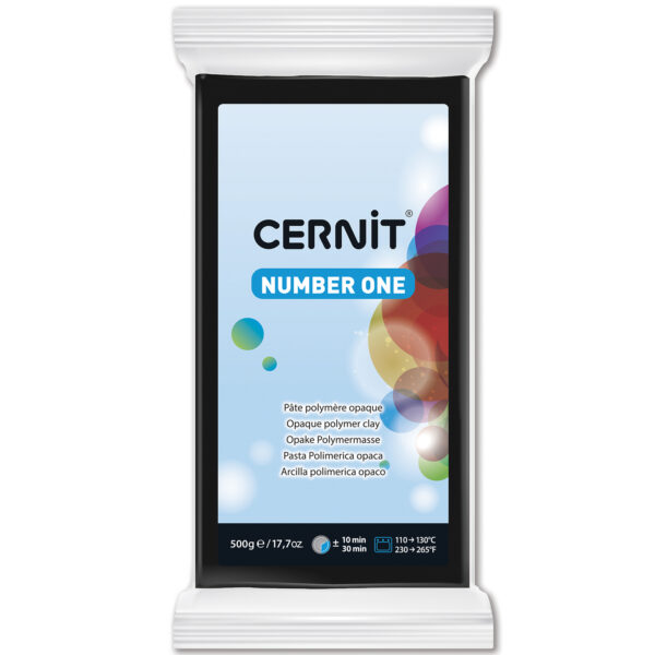 Полімерний моделін "CERNIT NUMBER ONE" 500гр ЧОРНИЙ