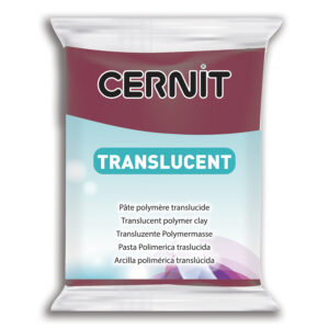 Полімерний моделін "CERNIT-TRANSLUCENT" 56гр прозорий БОРДО
