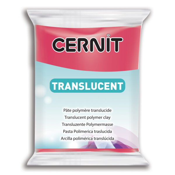 Полімерний моделін "CERNIT-TRANSLUCENT" 56гр прозорий РУБІН