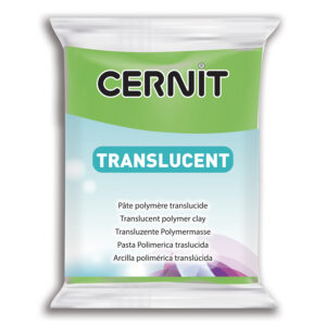 Полімерний моделін "CERNIT-TRANSLUCENT" 56гр прозорий ЛАЙМ