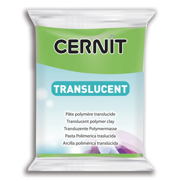 Полімерний моделін "CERNIT-TRANSLUCENT" 56гр прозорий ЛАЙМ