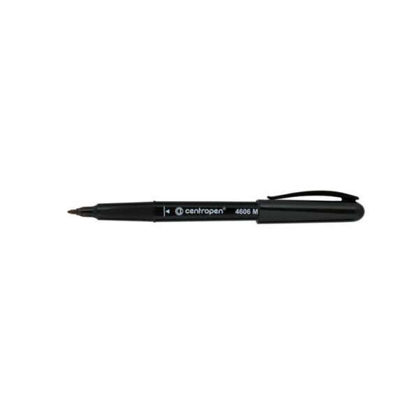 Маркер на спирт.осн.для пластика кругл.наконечн.CD-Pen 4606 Centropen 1мм ЧОРНИЙ