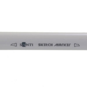 Маркер на водн.осн. двосторонній(пензлик/кругл) Sketch Santi SM-12 ОРАНЖЕВИЙ