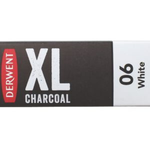 !Блок вугілля пресован. XL Derwent 20х20х160мм БІЛИЙ