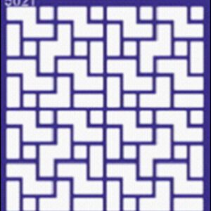 Трафарет самоклеющ.многораз14,5х14,5см №5021 СЕТЧАТЫЙ ОРНАМЕНТ УГЛОВЫЕ КИРПИЧИКИ