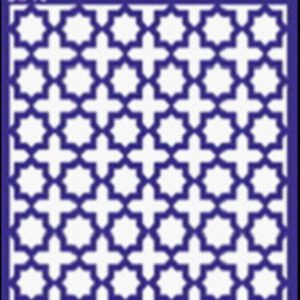Трафарет самоклеющ.многораз14,5х14,5см №5043 СЕТЧАТЫЙ ОРНАМЕНТ МОЗАИЧНЫЙ 4