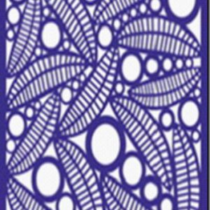 Трафарет самоклеющ.многораз14,5х14,5см №5050 ФОНОВЫЙ ОРНАМЕНТ СТИЛИЗОВАННЫЕ ЛИСТЬЯ И КРУГИ