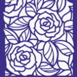 Трафарет самоклеющ.многораз14,5х14,5см №5068 ДВЕ РОЗЫ