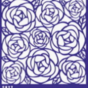 Трафарет самоклеющ.многораз14,5х14,5см №5072 ФОНОВЫЙ ОРНАМЕНТ РОЗЫ