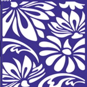 Трафарет самоклеющ.многораз14,5х14,5см №5007 ФОНОВЫЙ ОРНАМЕНТ ЦВЕТЫ РОМАШКИ