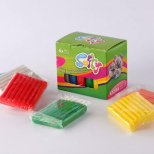 Пластилін на восковій основі Softy Darwi 0,5кг ЧОРНИЙ