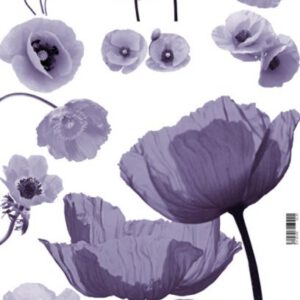 16.10 Декупажна карта(лазерн.друк) 29,5х42 "Фиолетовые маки"