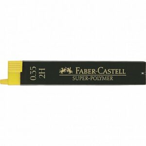 Стрижні у наборі SUPER-POLYMER "Faber-Castell" HB 0.3мм пласт.пенал 12шт.