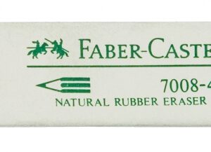 Гумка прямокутна скошена."Latex-Free" Faber-Castel 20х50х8мм БІЛА /180840