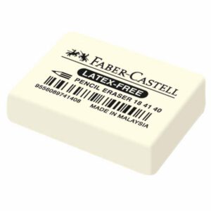 Гумка прямокутн.(каучук) PHT-FREE Faber-Castel  37х25х7мм БІЛА