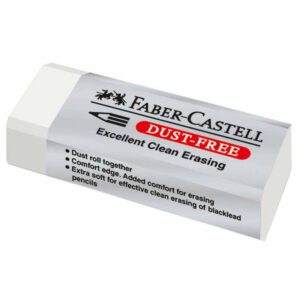Гумка прямокутн.(каучук) "Dust Free"Faber Castel 61х21х12мм БІЛА
