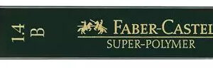 Стрижні у наборі SUPER-POLYMER "Faber-Castell" B 1.4мм пласт.пенал 12шт. /121411