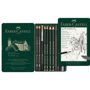 *Набір графіту Pitt Castell Faber-Castell 11предм. у метал.кор./ 112972