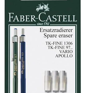 Набір змінних гумок Faber-Castell для механич.олівця TK-FINE 3шт. у блістері /131594