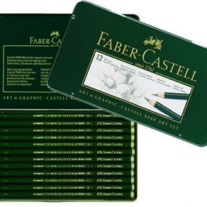 *Набір графітних олівців Faber-Castell 2H-8B в мет.кор. 12шт./119065