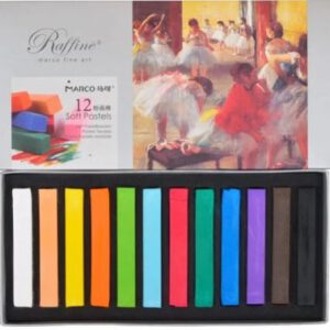 Набір сухих кольоров.пастелів "Raffine fine art" Marco дл.68мм 12кол у картон упак.
