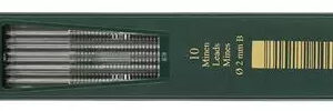 *Стрижні у наборі TK 9071 "Faber-Castell" B 2мм пласт.пенал 10шт. /127101