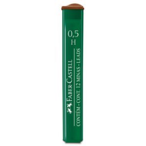 Стрижні у наборі "Faber-Castell" H 0.5мм пласт.пенал 12шт.