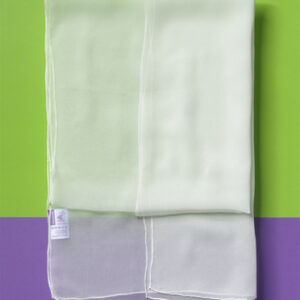 *Шарф шовковий "Gauze" стандарт.якість 16г/м2 Ideen 180х55см БІЛИЙ