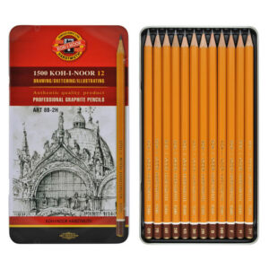 *Набір графітних олівців "Koh-i-Noor 1500" 8В-2Н 12шт.