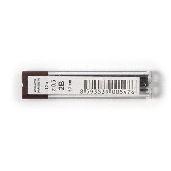 Набір стрижнів 4152 Koh-i-noor 2В 0,5мм пласт.пенал 12шт.