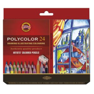 Набір кол.олівців "Polycolor 3824" Koh-i-Noor.у картон.короб..24кол+2 графіт.олівці+точилка