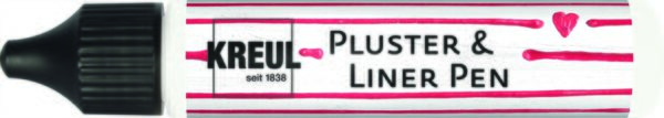 Контур универсальный опухающий (стирка до 40*С) (стирка до 40*С) "Pluster Liner Pen" Kreul 29мл БІЛИЙ