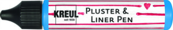 Контур универсальный опухающий (стирка до 40*С) "Pluster Liner Pen" Kreul 29мл СИНІЙ