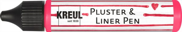 Контур универсальный опухающий (стирка до 40*С) "Pluster Liner Pen" Kreul 29мл ФЛЮОР РОЖЕВИЙ