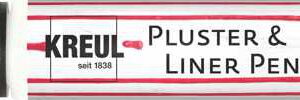 ЗНЯТІ З ВИР-ВА, Контур универсальный опухающий (стирка до 40*С) "Pluster Liner Pen" Kreul 29мл БІЛИЙ ХЛОПОК